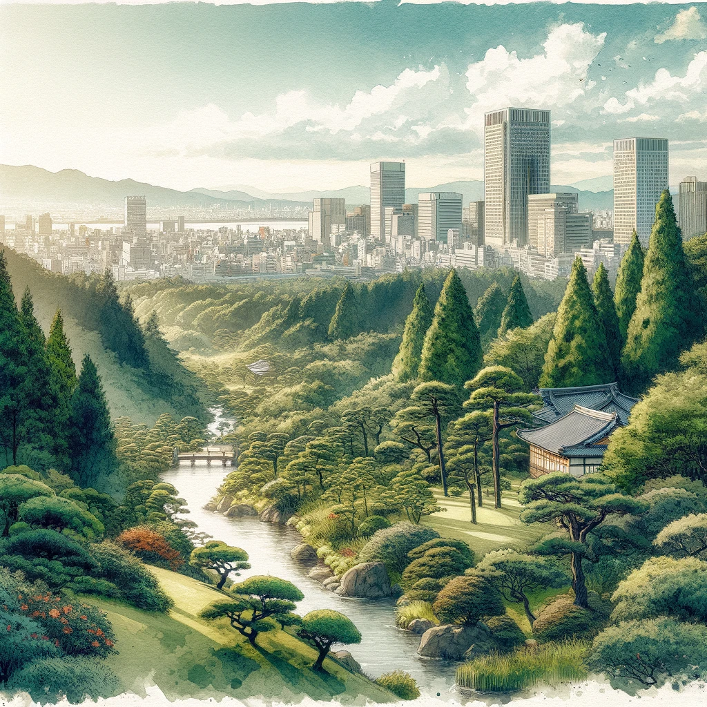 神戸森林植物園からの眺望